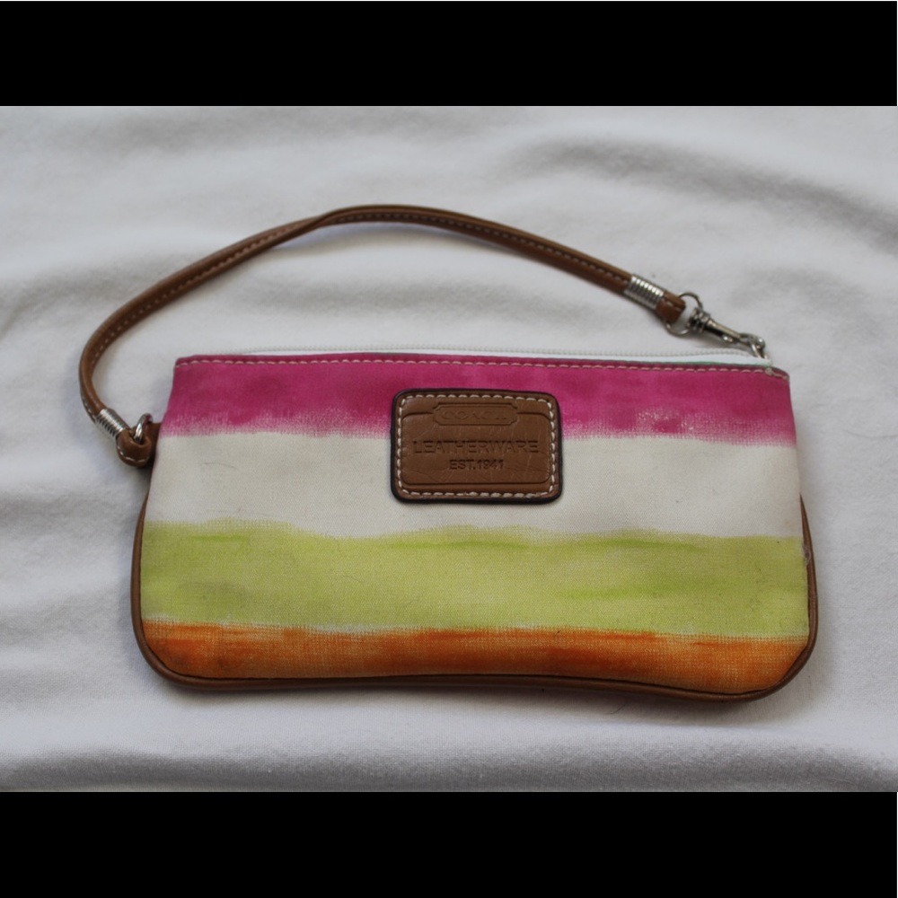 Colorful Coach Wristlet